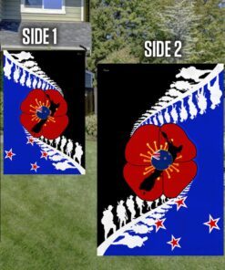 veteran poppy remembrance day new zealand flag tpt195f 2714