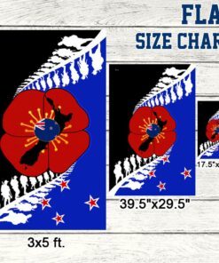 veteran poppy remembrance day new zealand flag tpt195f 4248
