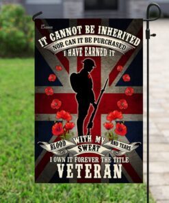 veteran remembrance day poppy union jack flag 3774