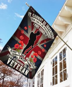 veteran remembrance day poppy union jack flag 7909