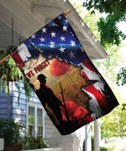 veteran remembrance poppy. lest we forget flag 1179