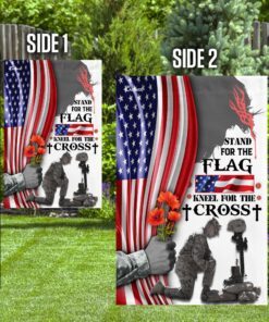 veteran stand for the flag kneel for the cross flag 5201