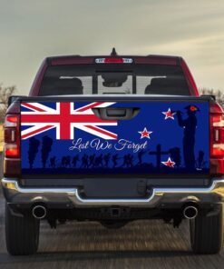 Veteran Truck Sticker Anzac Day Lest We Forget New Zealand Truck Tailgate Decal Sticker Wrap TRH1864TD