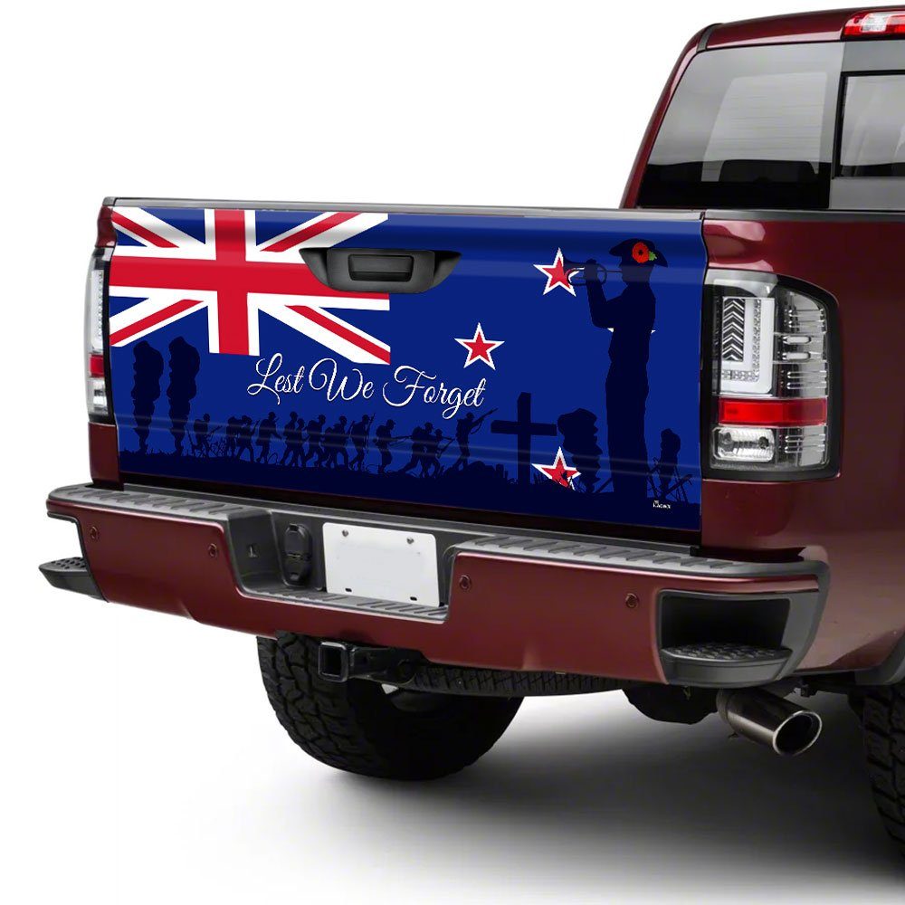 Veteran Truck Sticker Anzac Day Lest We Forget New Zealand Truck Tailgate Decal Sticker Wrap TRH1864TD - Image 4