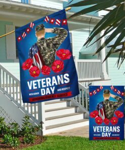 veterans day with honor and respect flag tqn1005f 7116