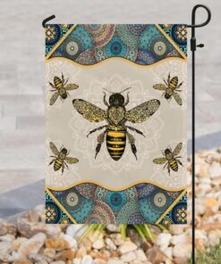 vintage bee flag 7448