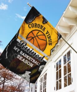 virus ruined my basketball season flag 5693