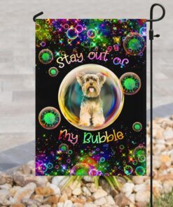 virus stay out of my bubble yorkshire terrior flag 6702