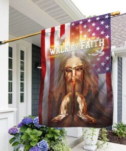 Walk By Faith American Flag PMM1304Fv1
