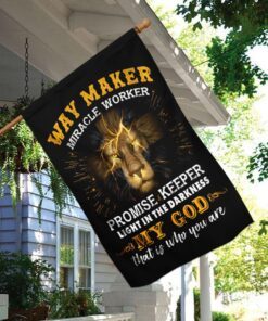 way maker, miracle worker god flag 7082