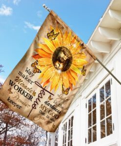 way maker miracle worker god sunflower flag 6309