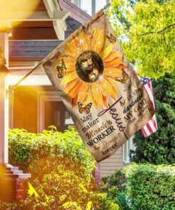 way maker miracle worker god sunflower flag 6648