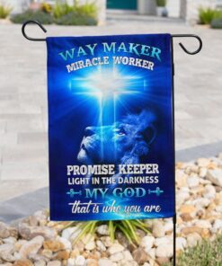 way maker miracle worker jesus christ flag 8102