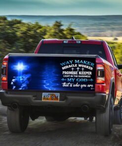 way maker miracle worker jesus christ truck tailgate decal sticker wrap 1420