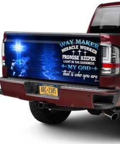 way maker miracle worker jesus christ truck tailgate decal sticker wrap 2192