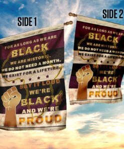 we are historic black proud flag 1454