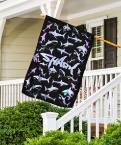 we love shark flag 6366
