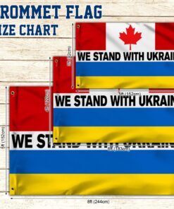 we stand with ukraine canadian grommet flag qnn839gf 8287