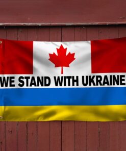 we stand with ukraine canadian grommet flag qnn839gf 8832
