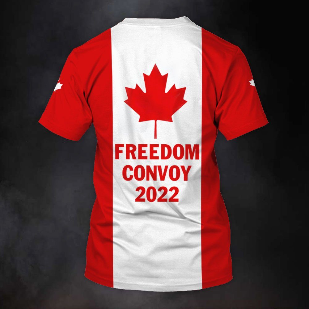 We The Fringe 3D T-shirt, Freedom Convoy 2022, Canadian Trucker, Truckers For Freedom, Mandate Freedom, Fringe Minority QNN704TSv1 - Image 3