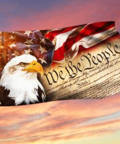 We The People, American Patriot, American Eagle Grommet Flag THH3719GF