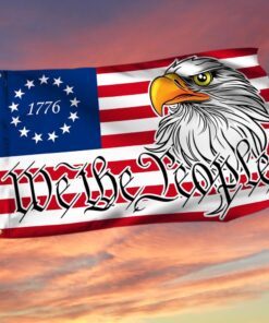 We The People 1776 Betsy Ross Eagle Grommet Flag TQN242GF