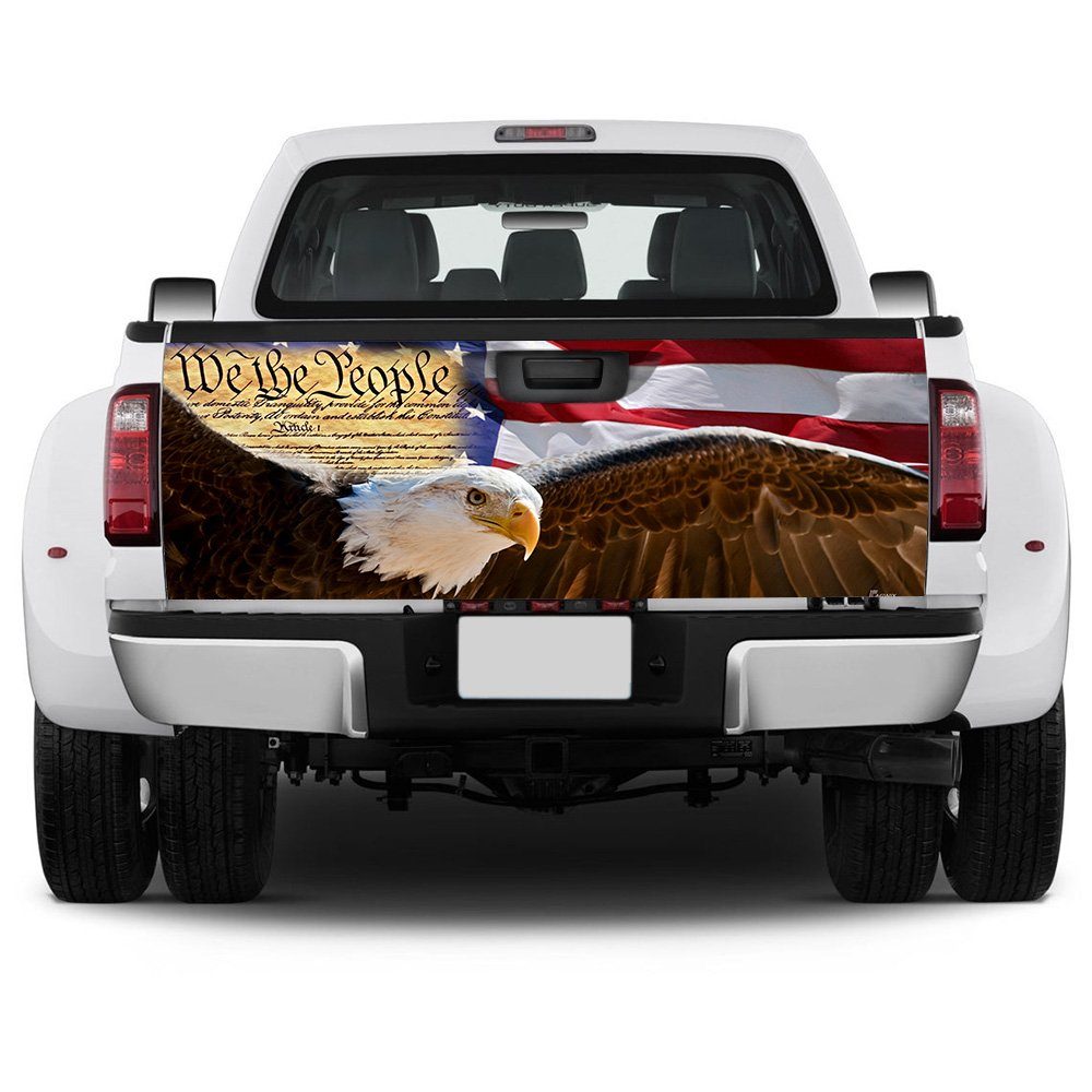 We The People American Patriot Truck Tailgate Decal Sticker Wrap - Image 5