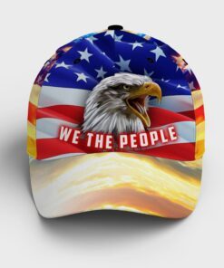 We The People Eagle Cap, Home Of The Free Because Of The Brave QNK1075BC