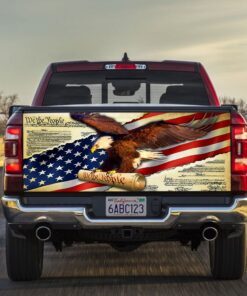 We The People Tailgate Decal Sticker Wrap