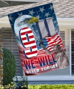 We Will Never Forget 9 11 Flagwix™ Eagle American U.S. Flag TRN1163F