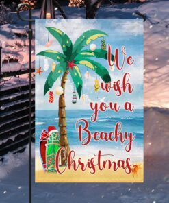 we wish you a beachy christmas flag bnn738f 4275