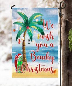we wish you a beachy christmas flag bnn738f 4438