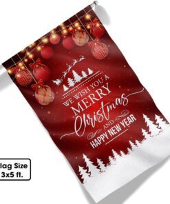 we wish you a merry christmas and happy new year flag bnn706f 1902