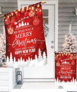 we wish you a merry christmas and happy new year flag bnn706f 5441
