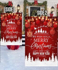 we wish you a merry christmas and happy new year flag bnn706f 6770