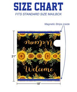 welcome sunflower mailbox cover tqn635mb 8941