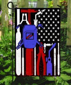 welder american flag 8946