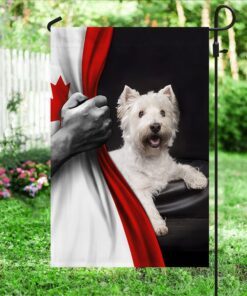 west highland white terrier canadian flag trl1294f 1798