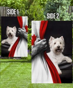 west highland white terrier canadian flag trl1294f 1948