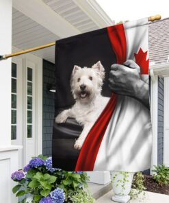West Highland White Terrier Canadian Flag TRL1294F