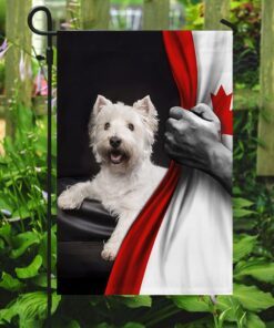 west highland white terrier canadian flag trl1294f 6449