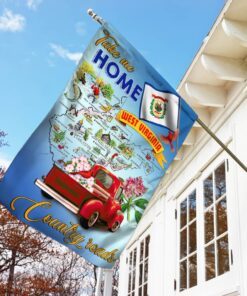 west virginia. take me home country roads flag 4679