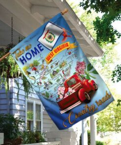 west virginia. take me home country roads flag 4681