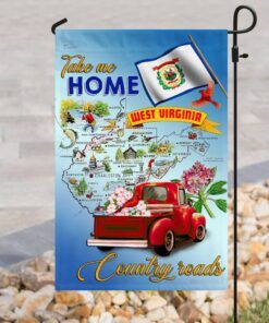 west virginia. take me home country roads flag 5367