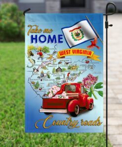 west virginia. take me home country roads flag 8810