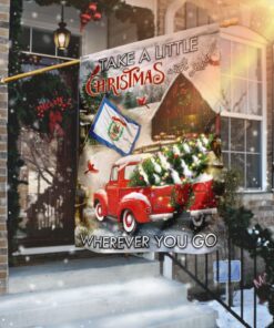 West Virginia - Take A Little Christmas With You Wherever You Go Flag