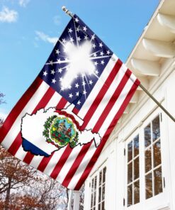 west virginia american flag 6573