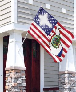 west virginia american flag 6885