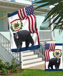 west virginia black bear flag mln1141fv22 1929