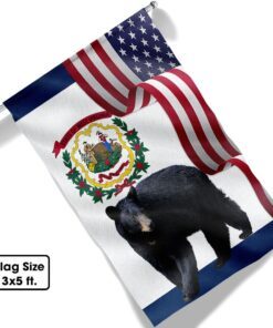 west virginia black bear flag mln1141fv22 6996